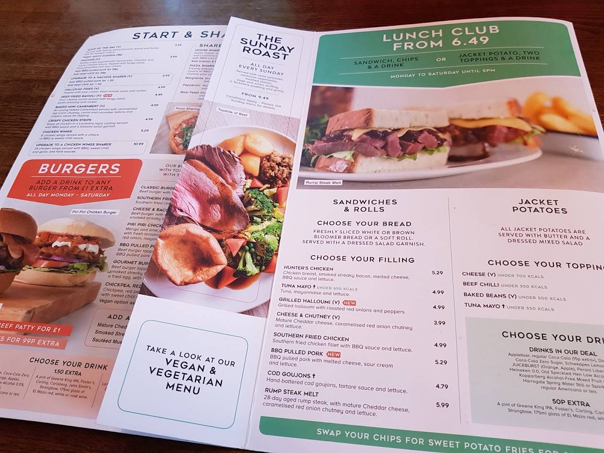 Menu at Horseshoe pub & bar, Bristol, Downend Rd