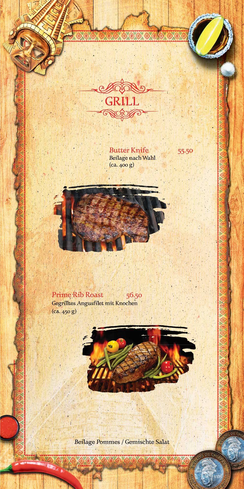 Speisekarte von Jalapenos Mex, Mexican Authentic Food, Kloten