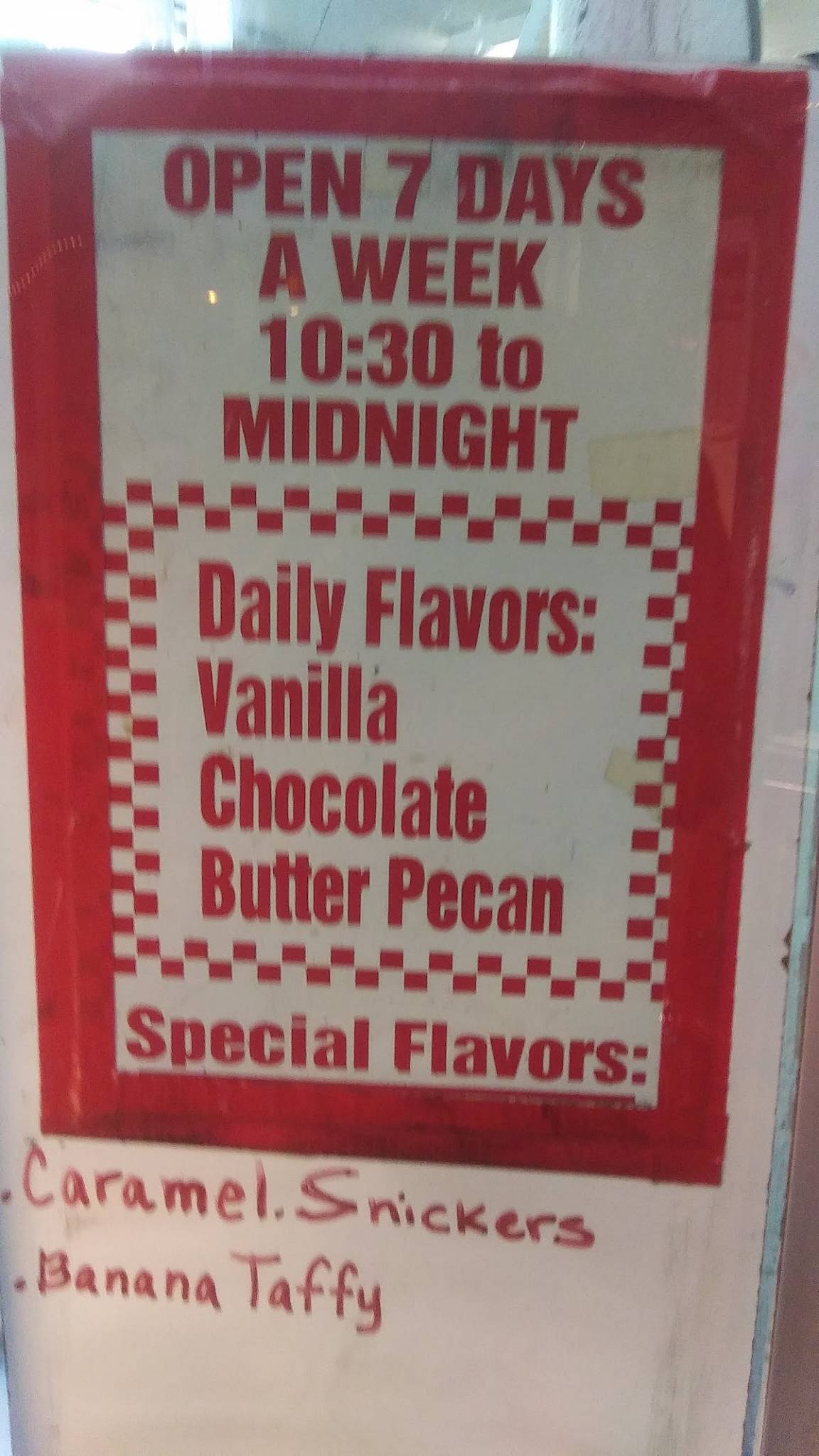 Menu at Kitt's Frozen Custard desserts, Milwaukee