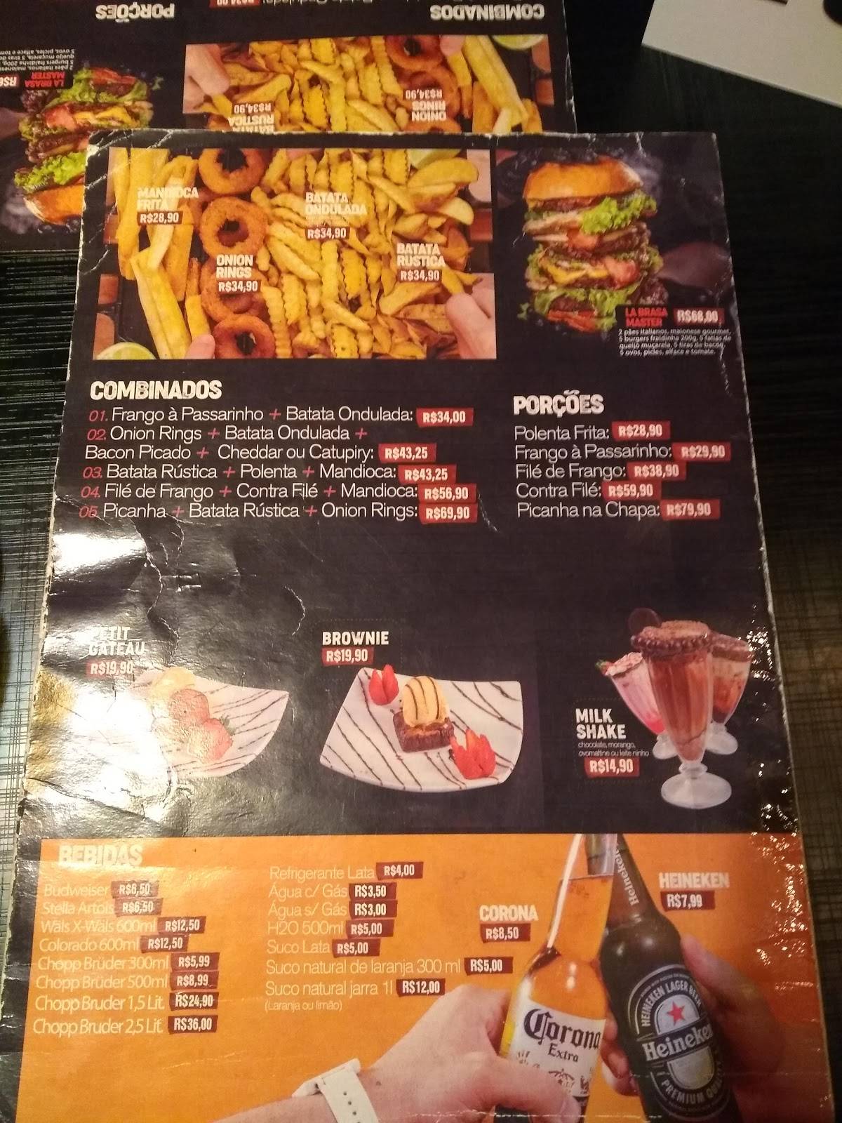 Menu Em La Brasa Burger Ipatinga Restaurante Ipatinga