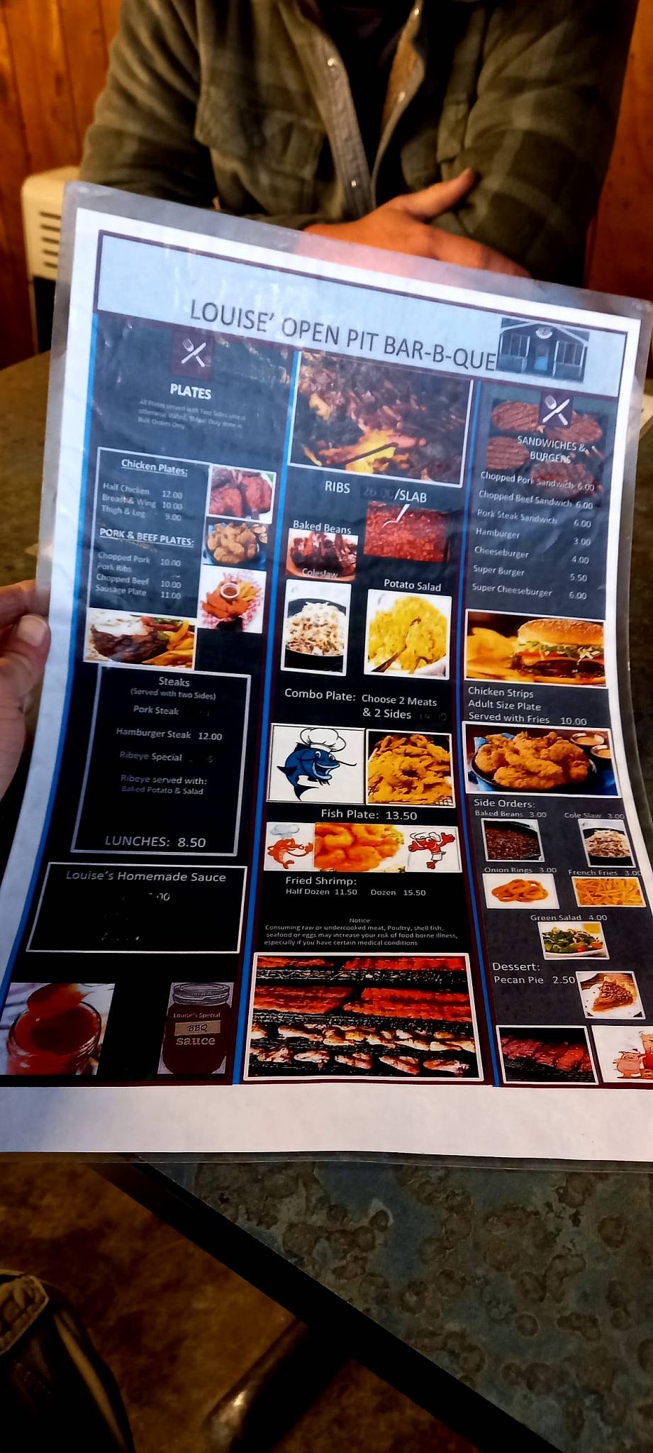 Menu At Louise Open Pit Barbeque Crystal Springs MS 27 menu-at-louise-open-pit-barbeque-crystal-springs-ms-27