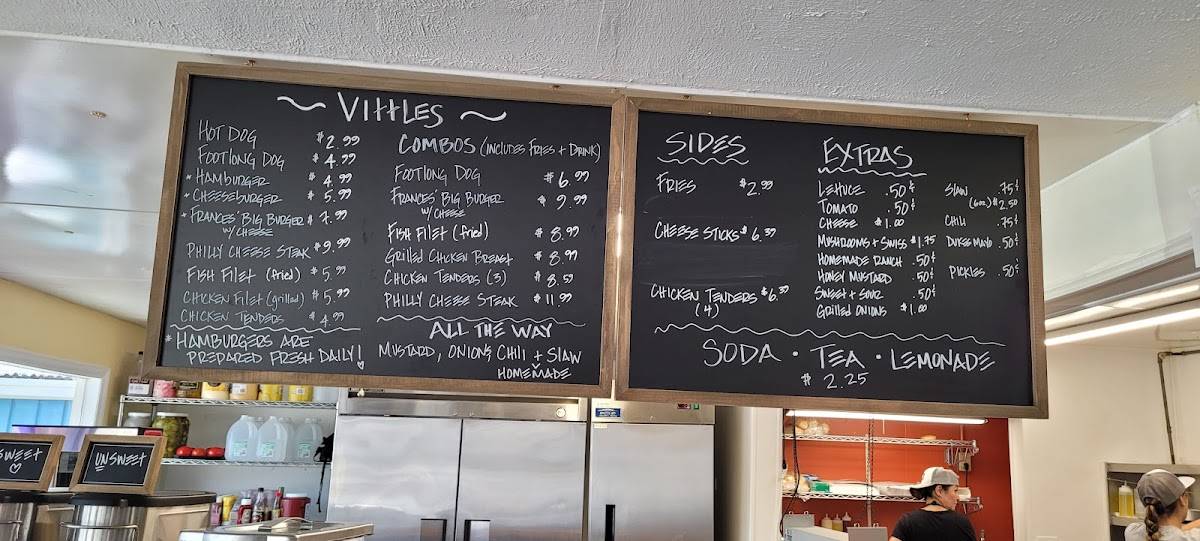 Menu at Mankins Causeway Cafe, Holden Beach