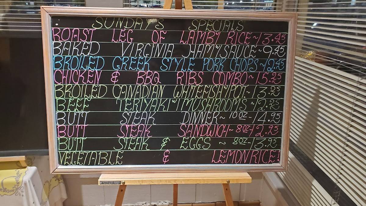Menu at Commander Restaurant, Munster