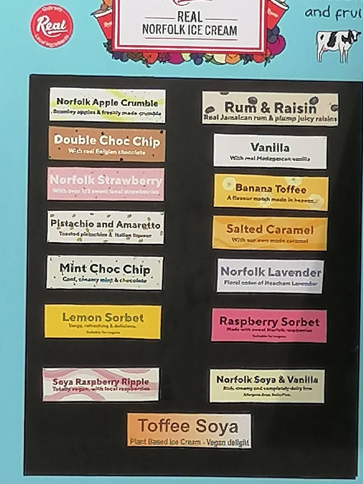 Menu at Old Town Beach Cafe, Hunstanton