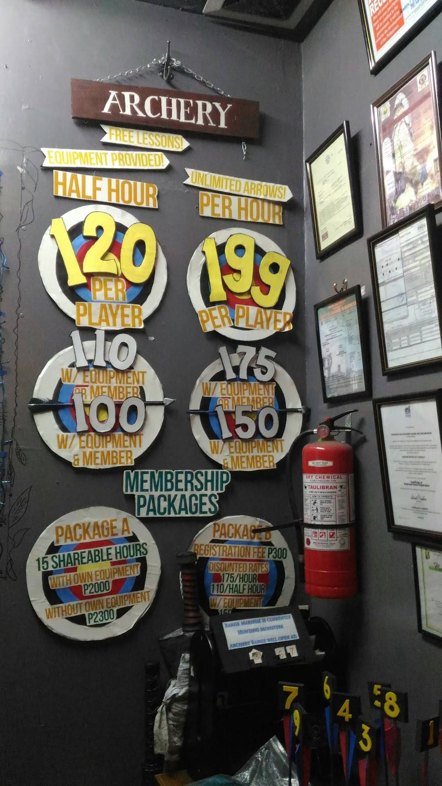 Menu at Pandora's Box Archery Range And Imaginarium cafe, Baguio