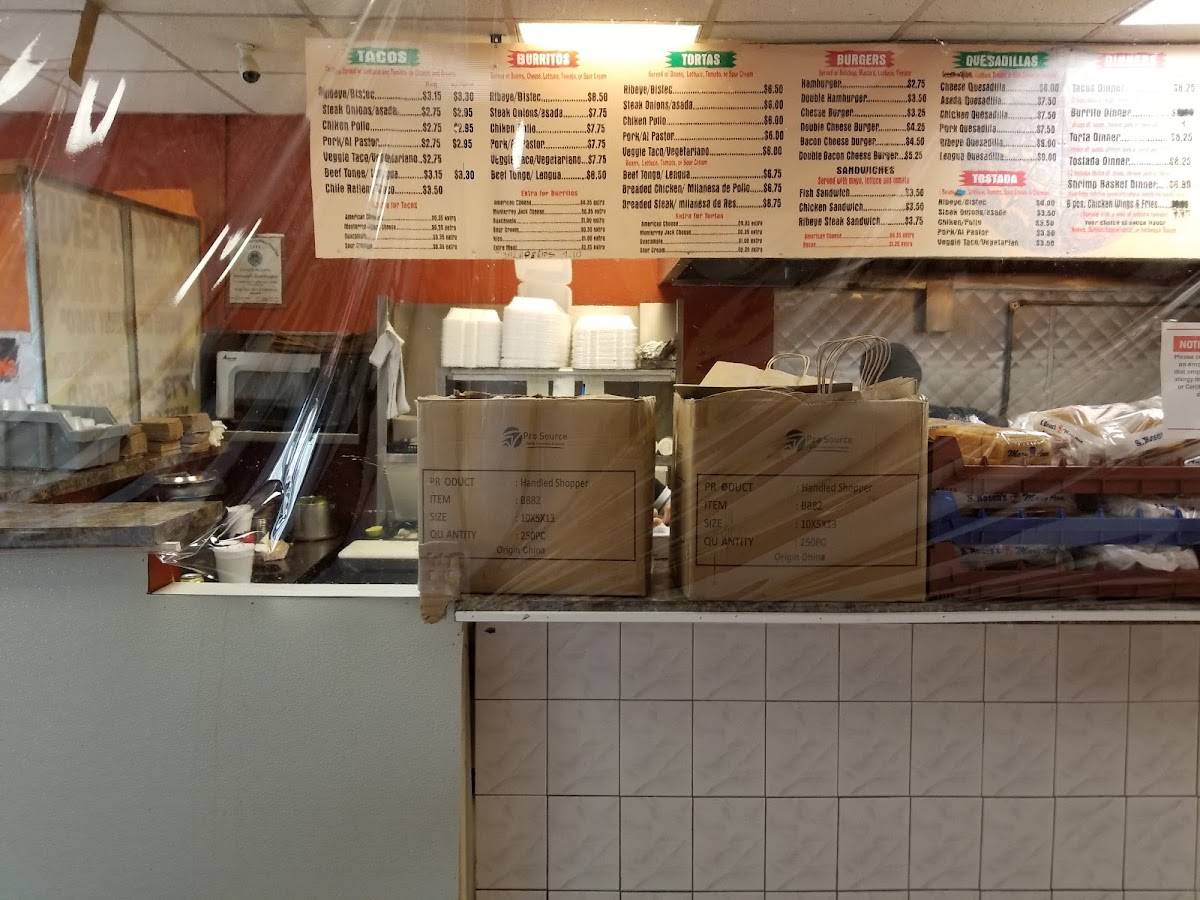 Menu at Raymond's Tacos No. 1 restaurant, Chicago, W Cermak Rd