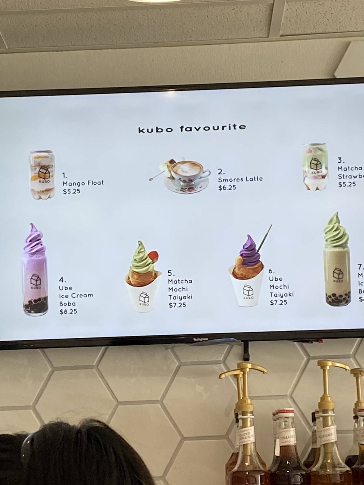 Menu at Kubo Coffee and Creamery, Nutley