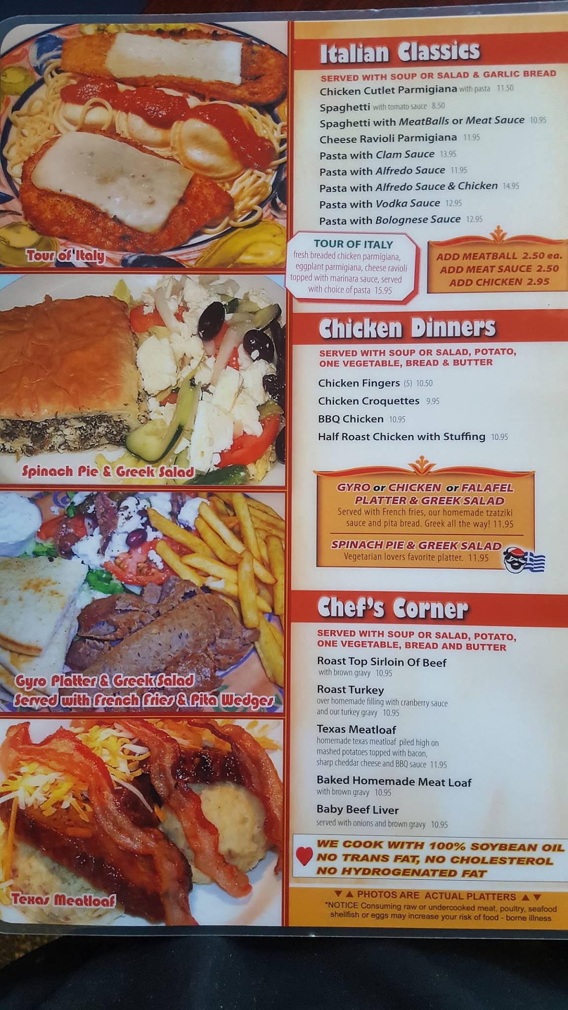 Menu at Silver Spoon Diner restaurant, Clarks Summit
