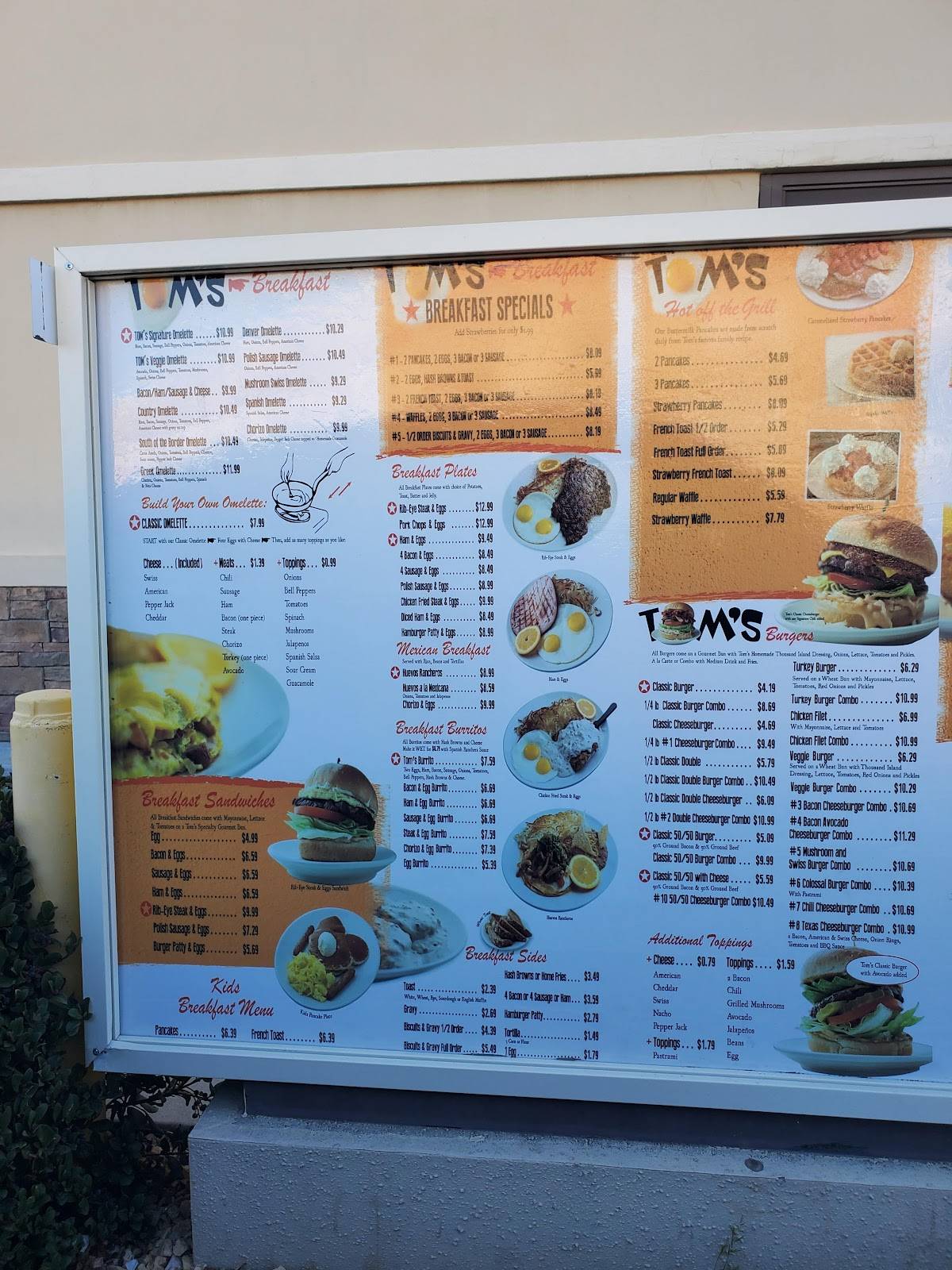 Menu at TOM's Famous Family Restaurant 21, Victorville, Amargosa Rd