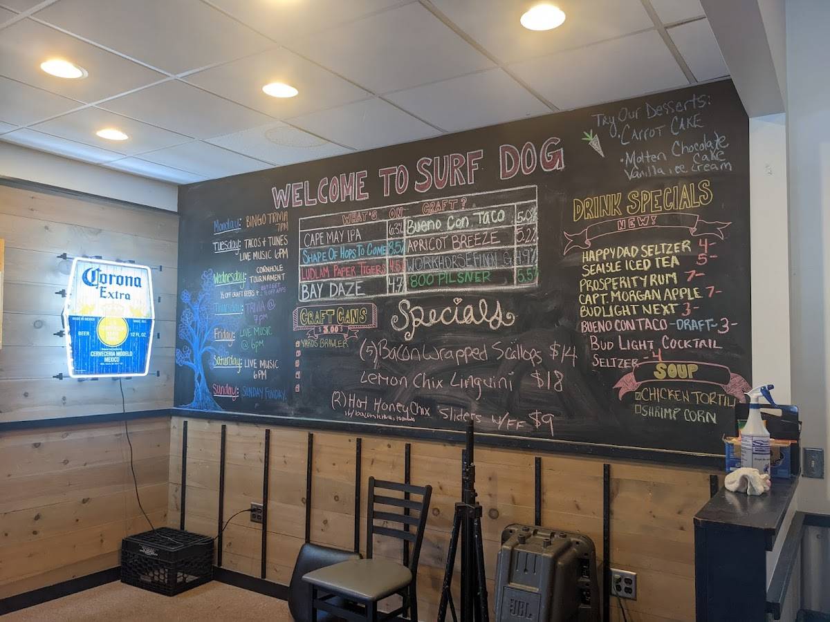 Menu at Surf Dog Bar and Grill, Woodbine