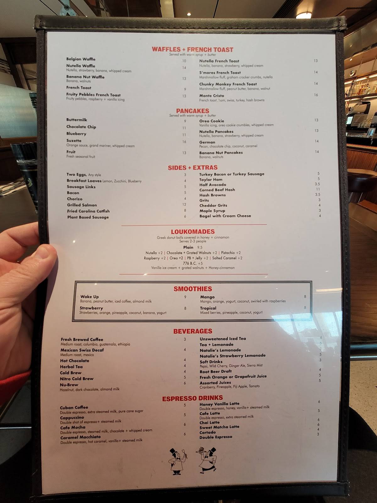 Menu at Tops Diner desserts, East Newark