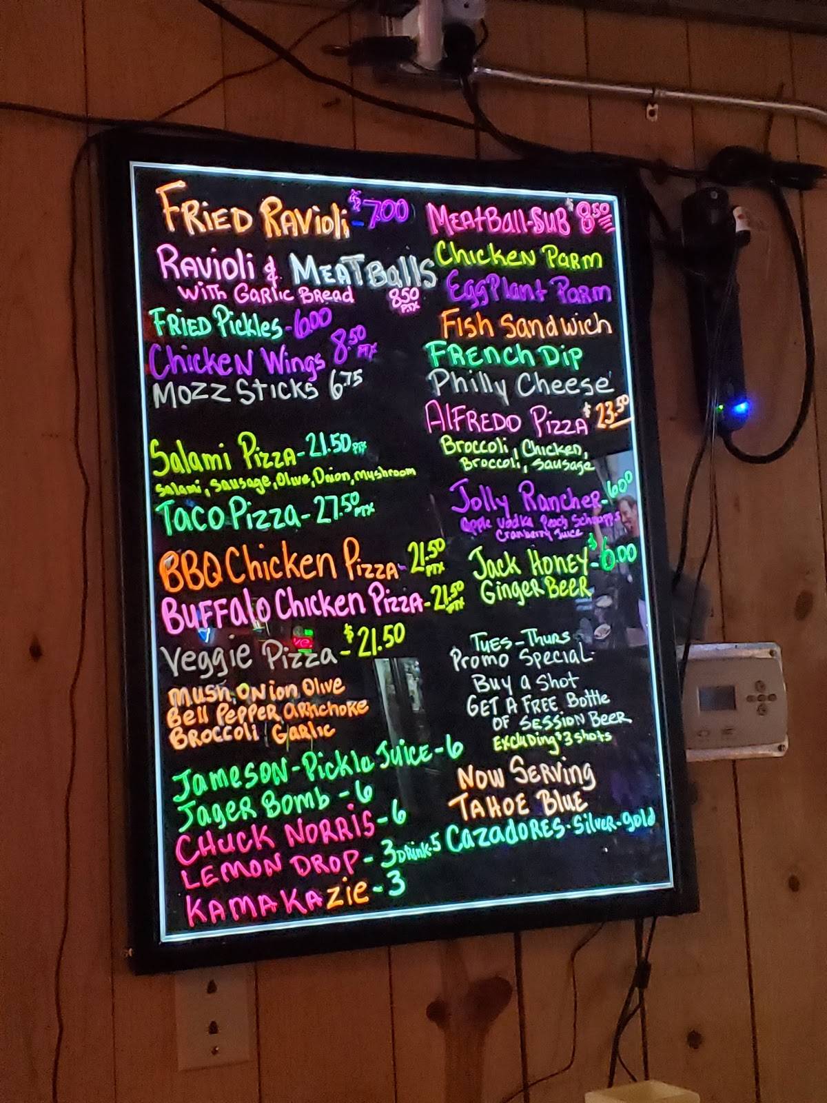 Menu at Wagon Wheel Saloon pub & bar, Yerington