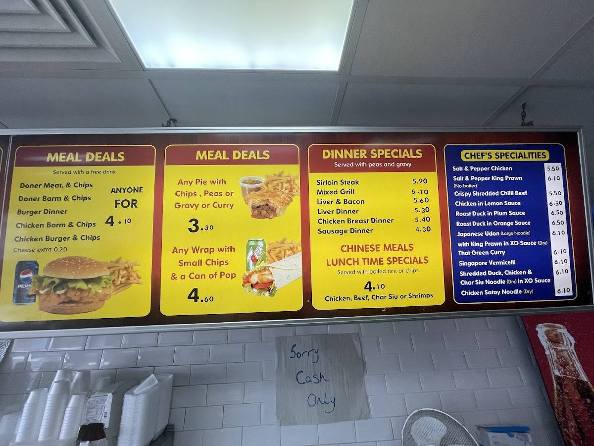 Menu at A Fine Kettle Of Fish fast food, Altrincham