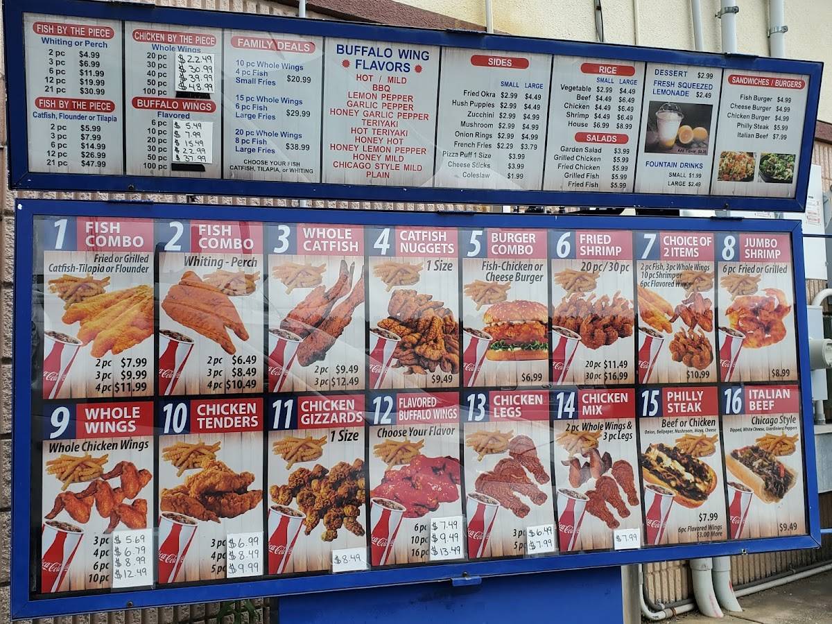 Menu at AJ Fish And Wings restaurant, Jonesboro