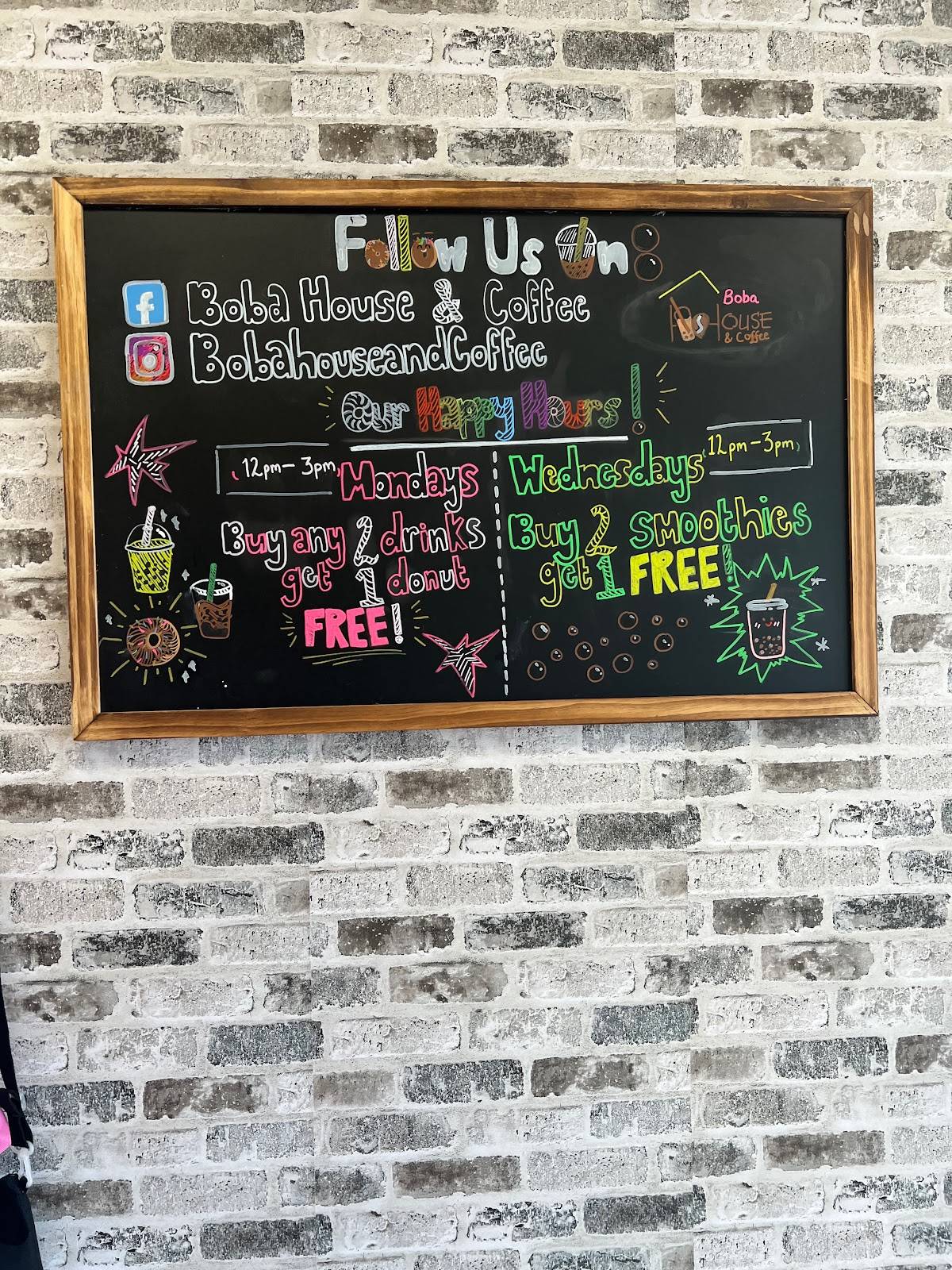Menu at Boba House and Coffee cafe, Appleton