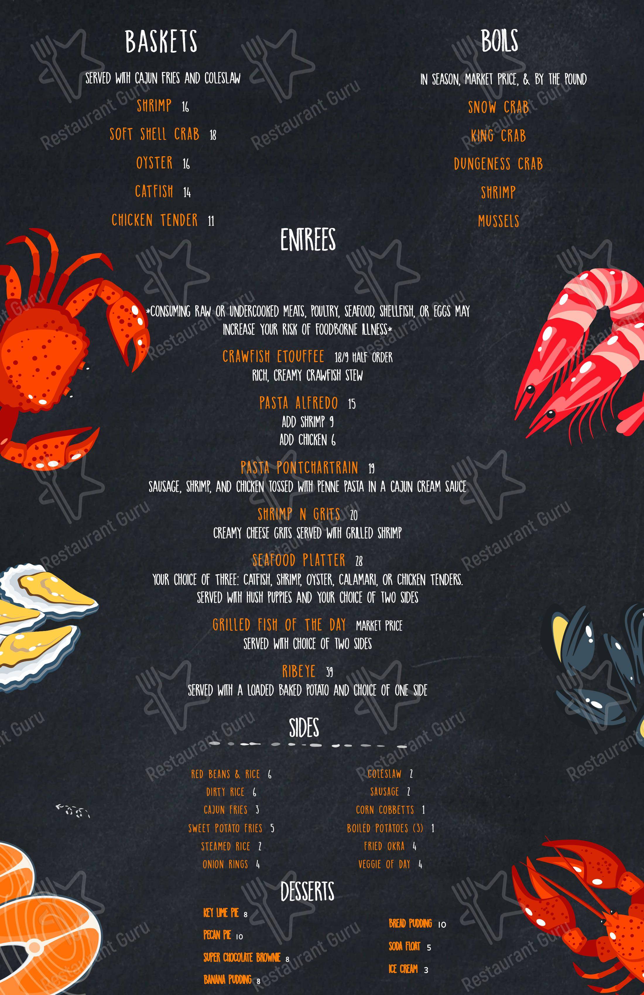 Menu at Bonzai Japanese Steak and Sushi restaurant, Kerrville