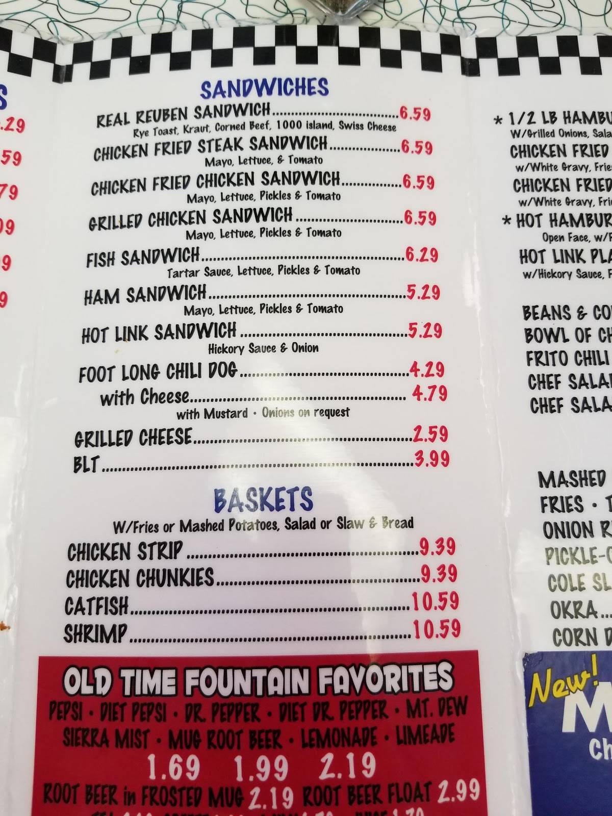 Menu at Boomarang Diner Enid/Oakwood restaurant, Enid, 721 S Oakwood Rd