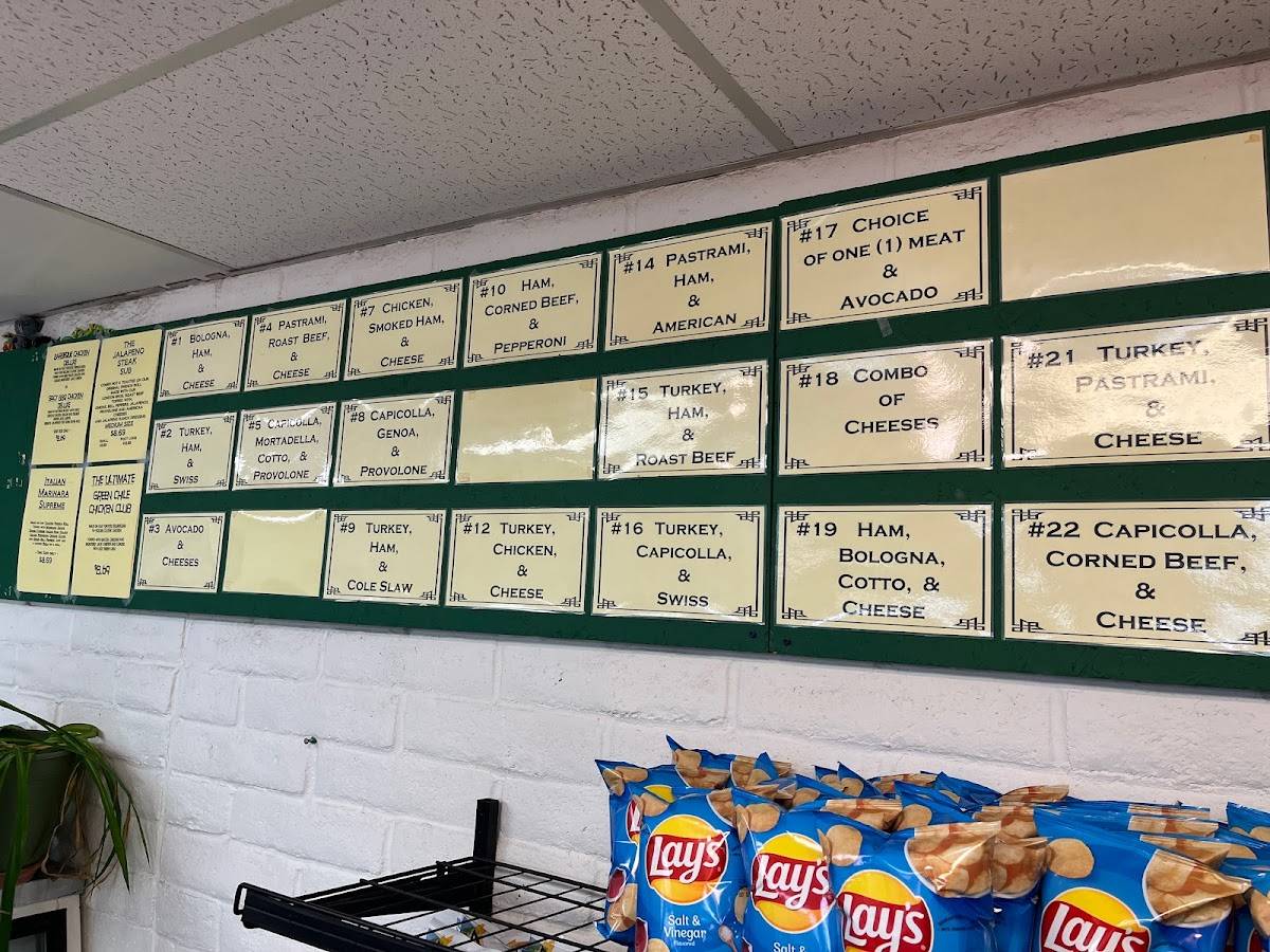 Menu at Brown Bag Deli restaurant, Alamogordo
