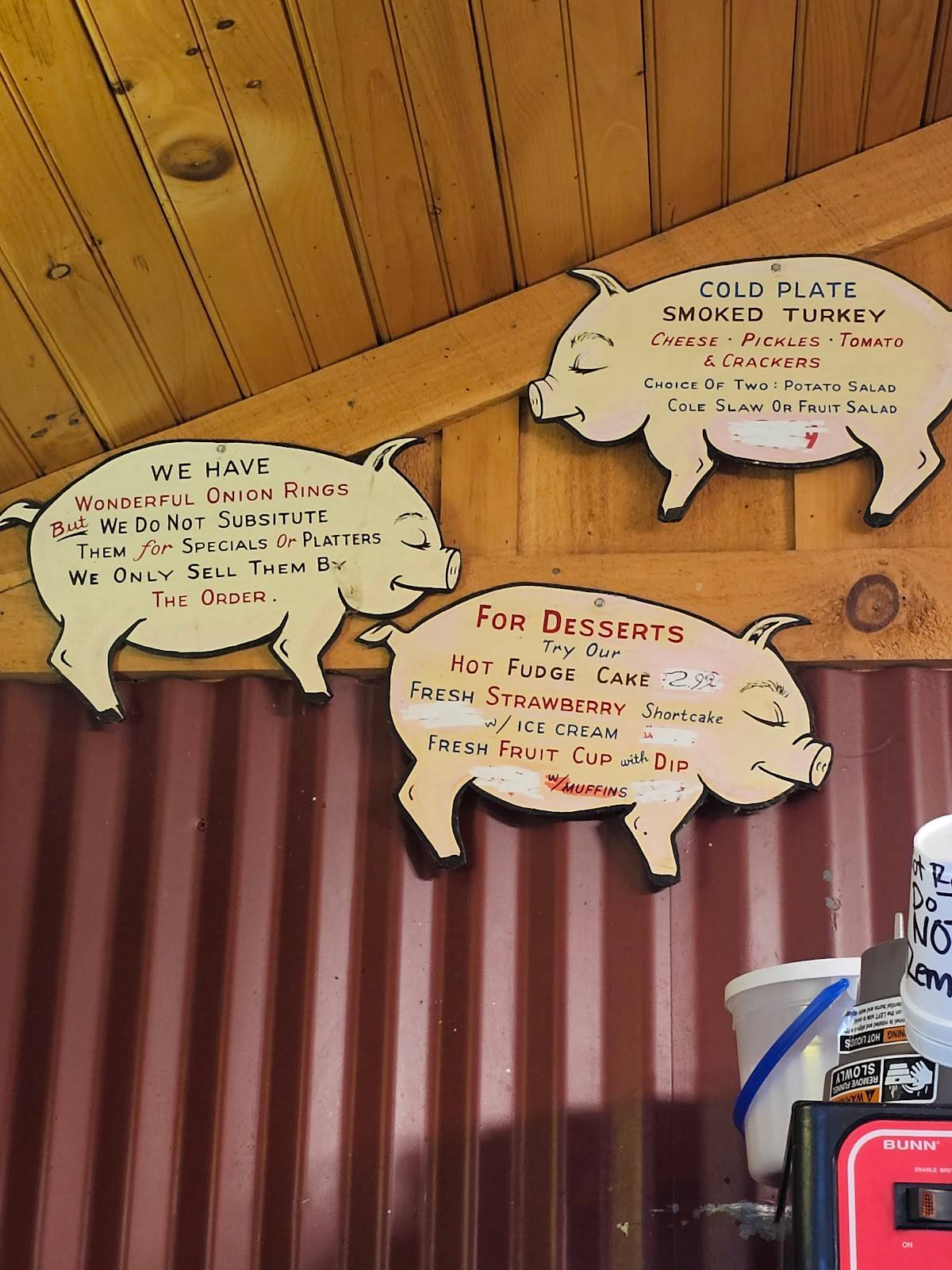 Menu At Bar-B-Que Wagon, Bryson City, 610 Main St