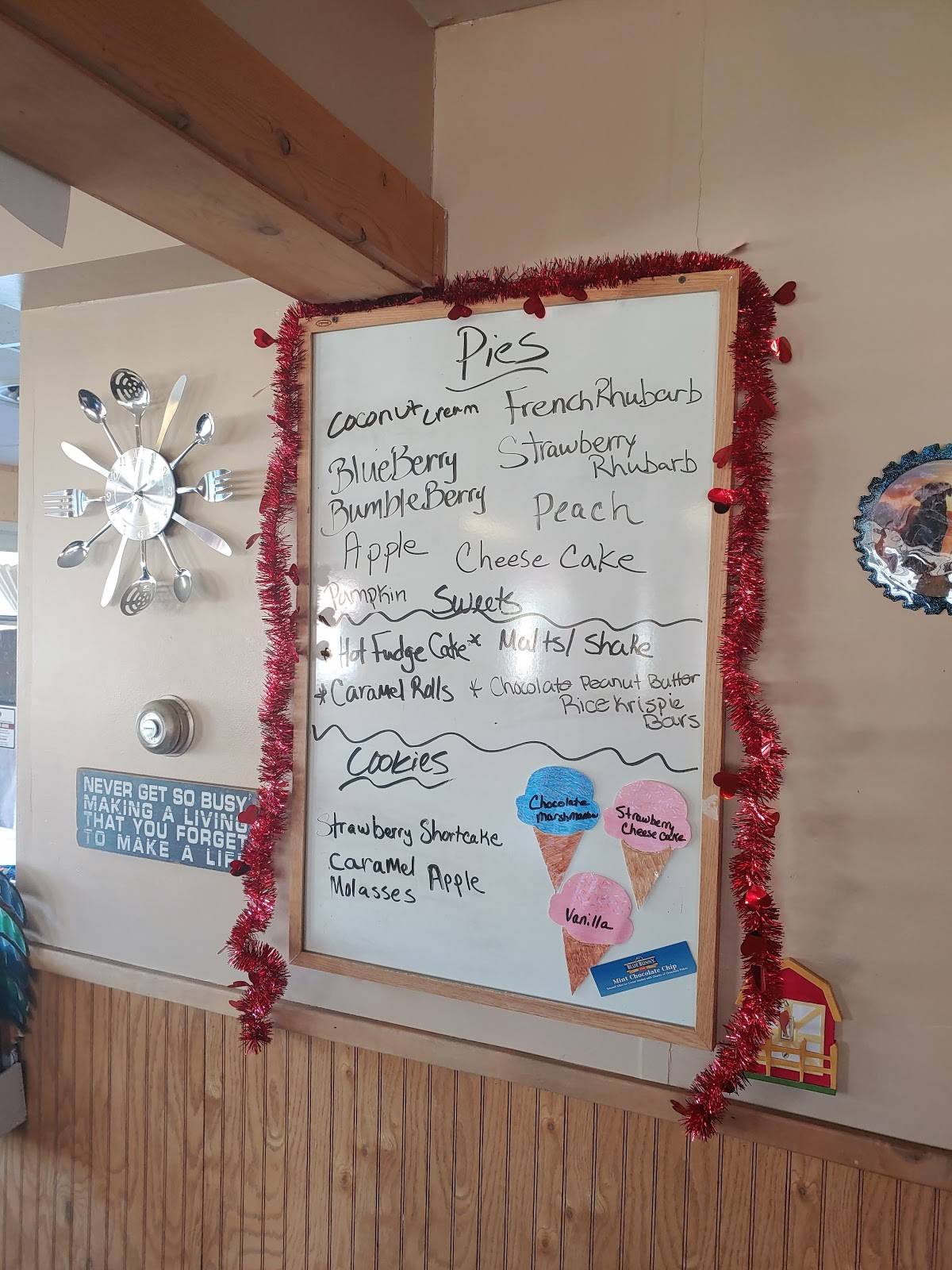 Menu at Farmhouse Cafe, Clarissa, 409 U. S. Hwy 71