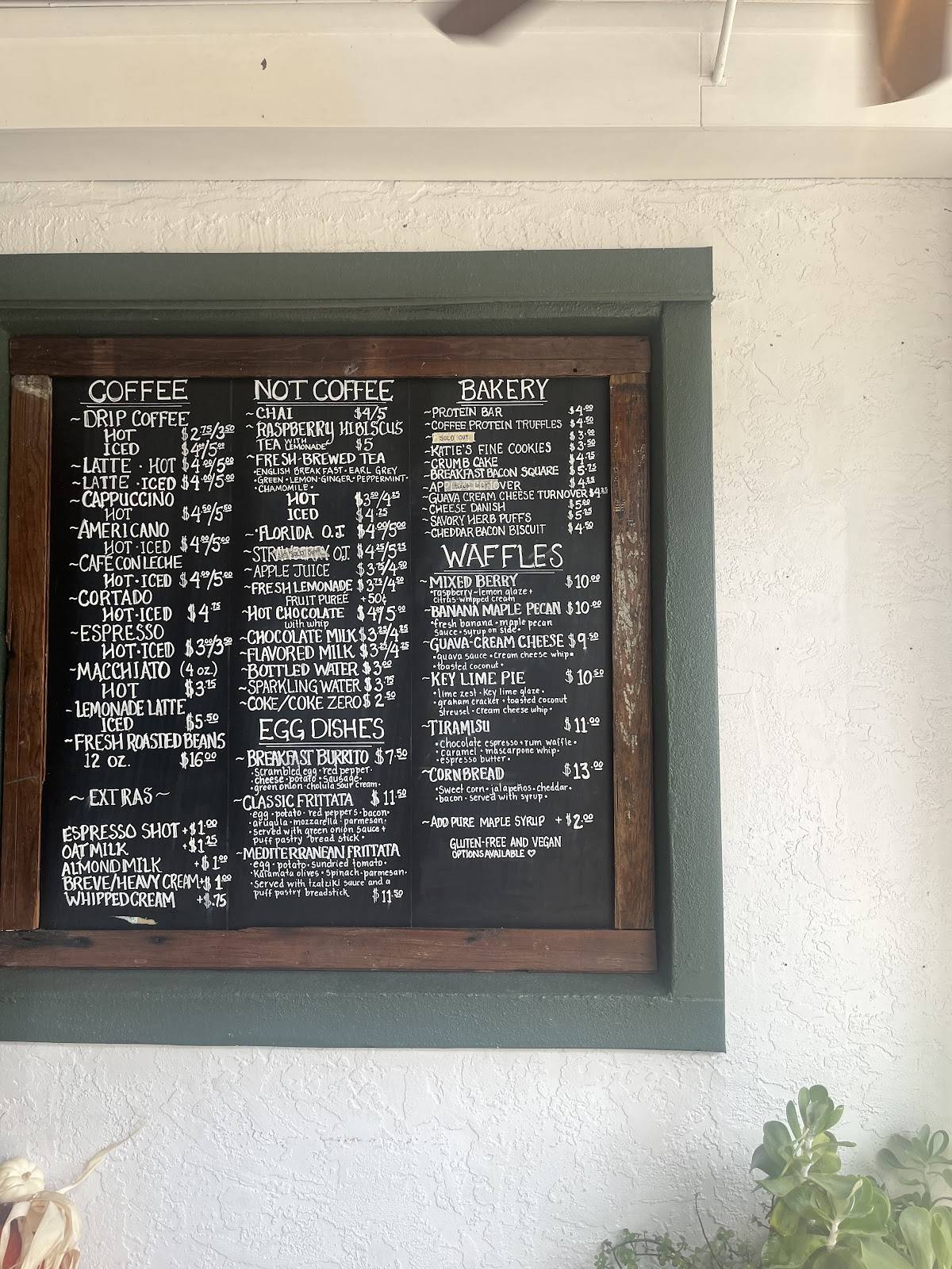 Menu at Café Vino Tinto cafe, Safety Harbor