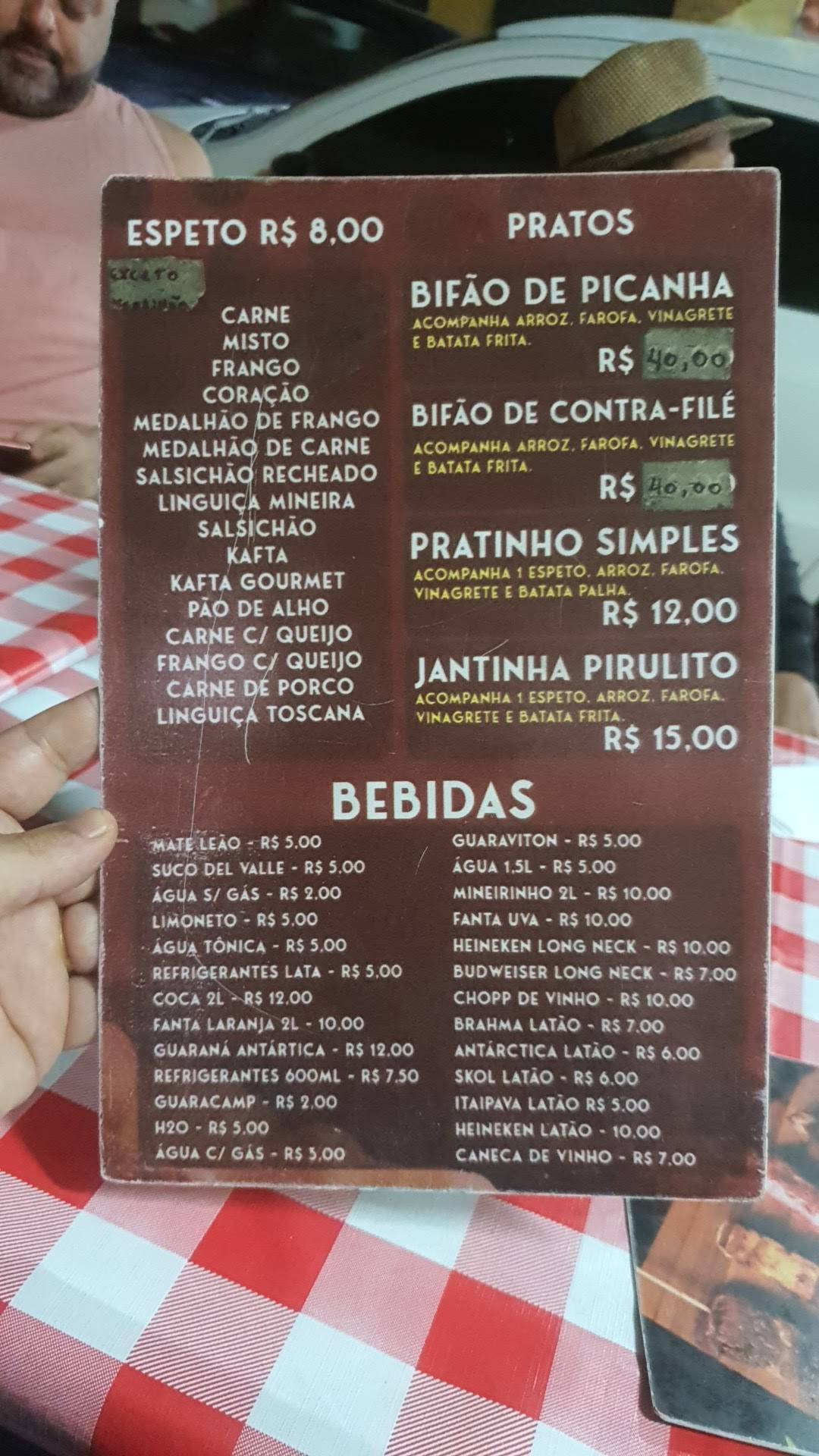 Menu At Churrasquinho Do Pirulito Saquarema