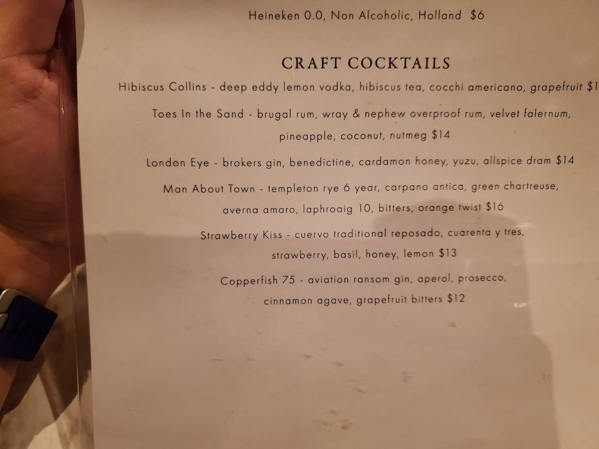 Menu at Copperfish Kitchen restaurant, Boca Raton