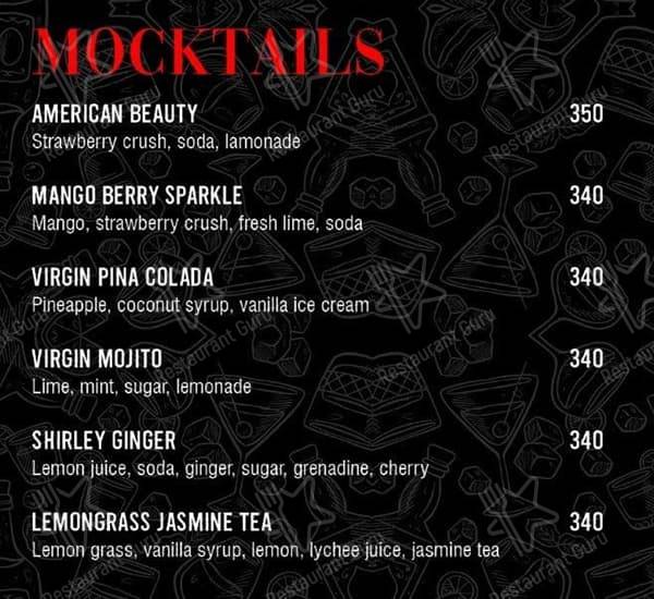 Menu at Dj Party / Restro Pub / Party Place / Best Pub in Pondicherry