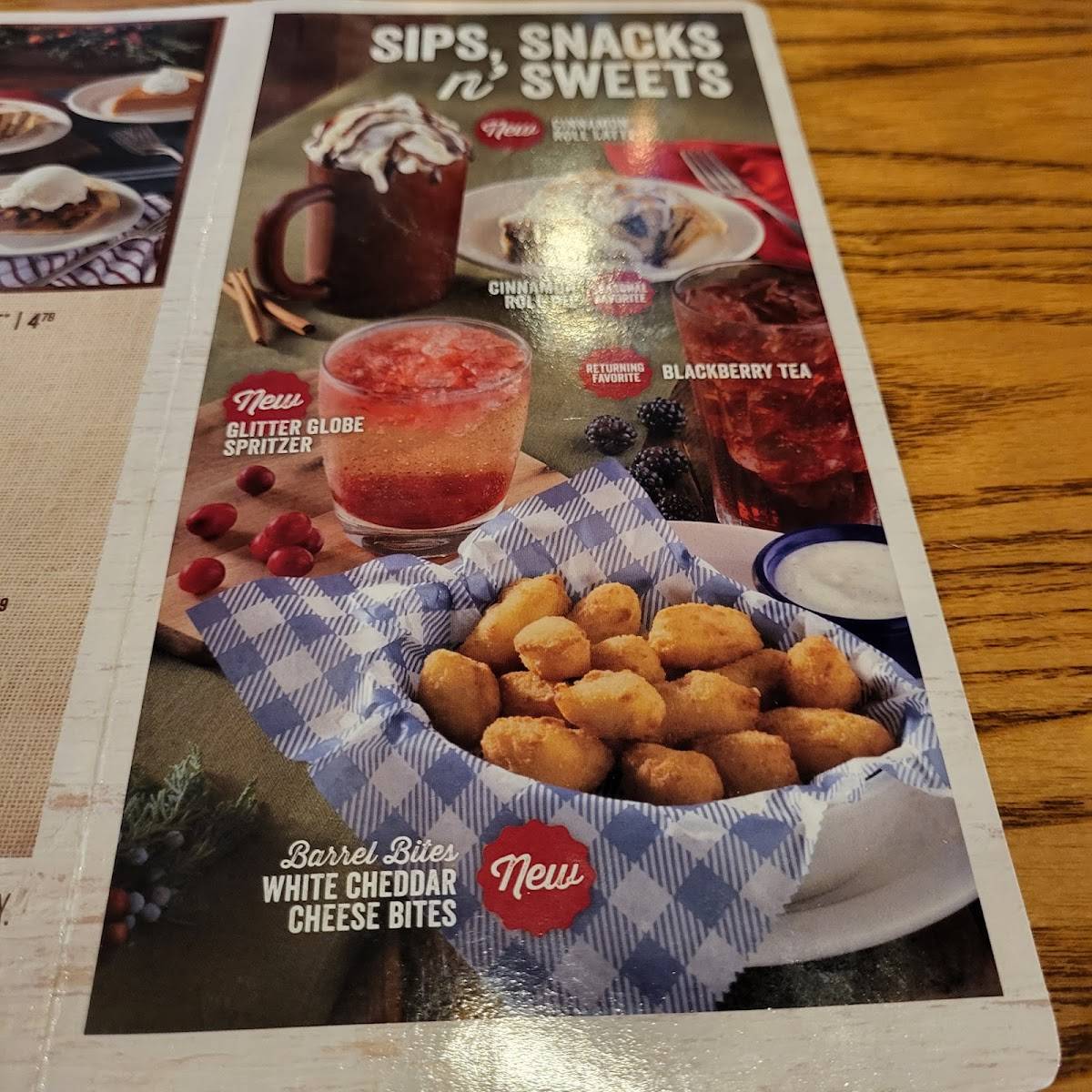 Menu at Cracker Barrel Old Country Store, Terre Haute