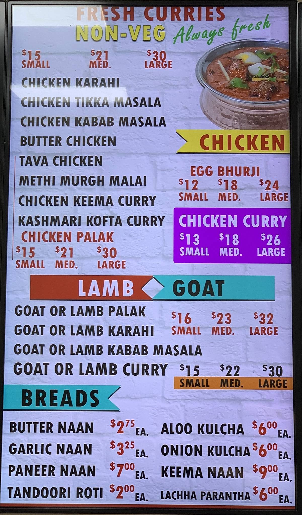 Menu at Fresh Bite and Meat restaurant, Brampton