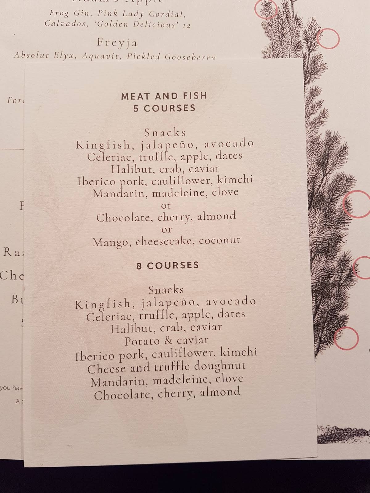 Menu at Frog by Adam Handling Restaurant Covent Garden, London