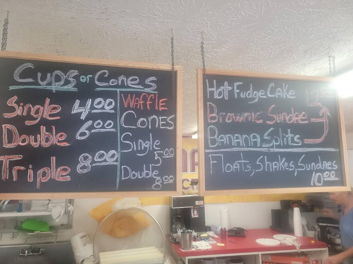 Menu at Funnel cake factory desserts, Pigeon