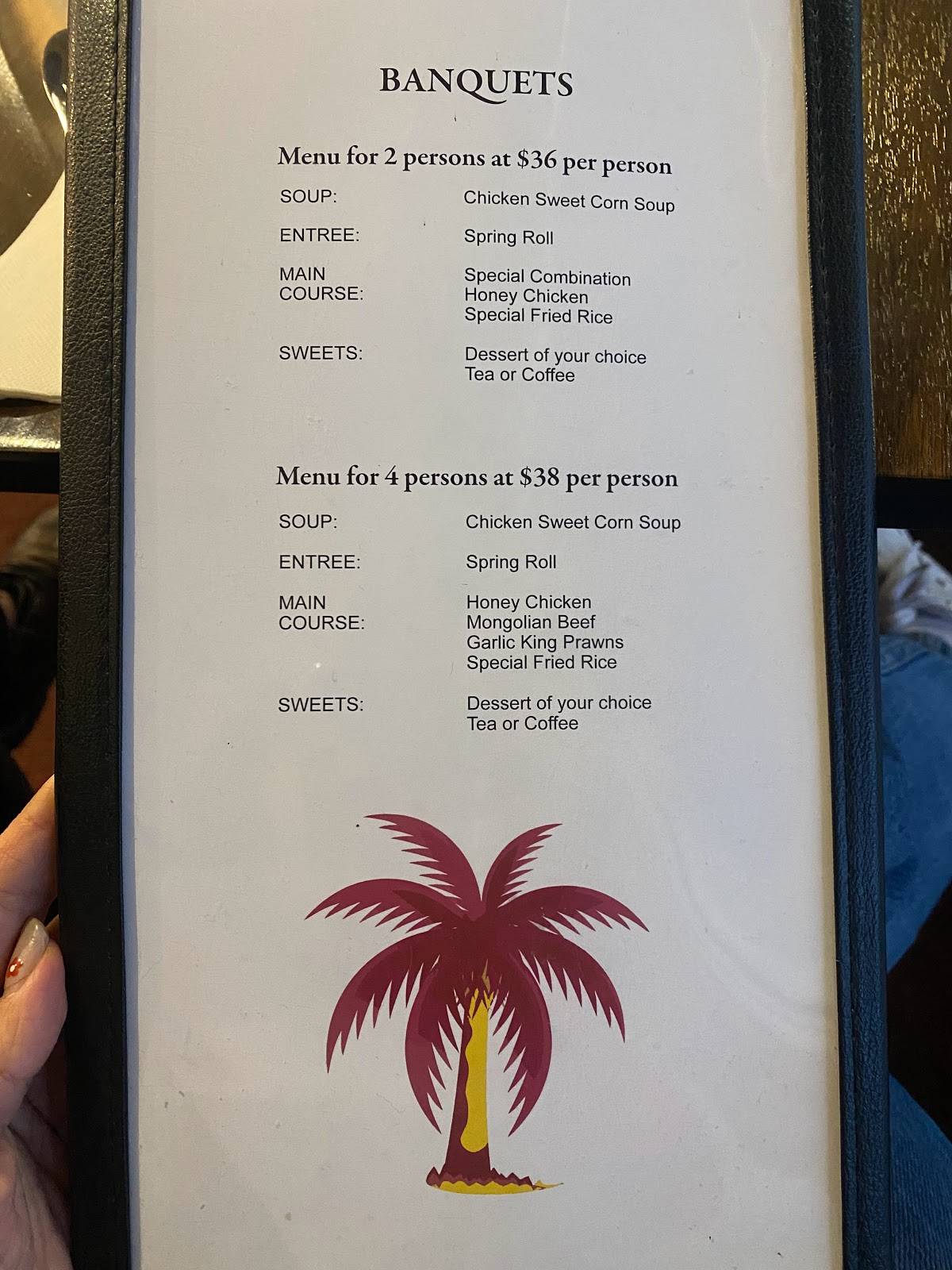 Menu at Jack's Restaurant, Cobram