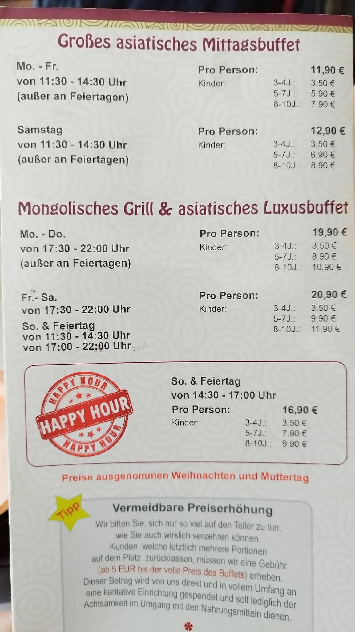 Keio Gourmet Heilbronn Preise