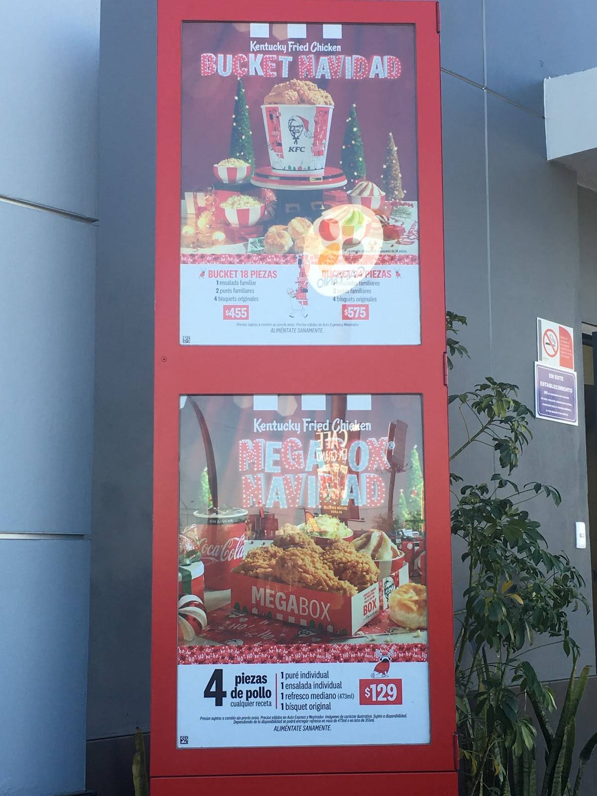 Carta del restaurante KFC, Mexicali, Calz Anáhuac 228