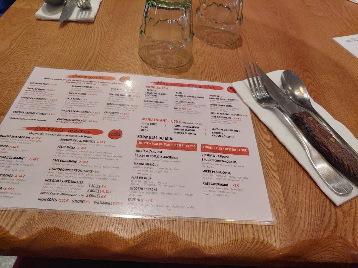 Menu au La Côte Et !'arête restaurant, PlaisanceduTouch