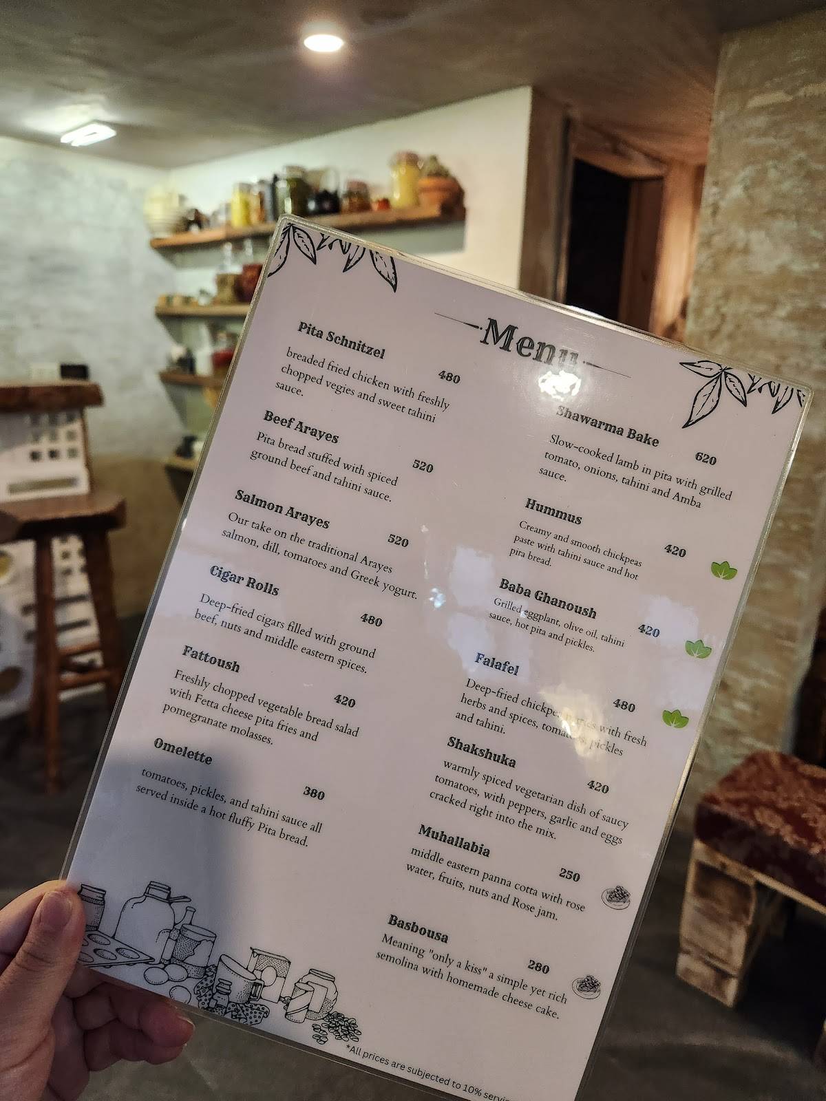 Menu at LaPita restaurant, Makati