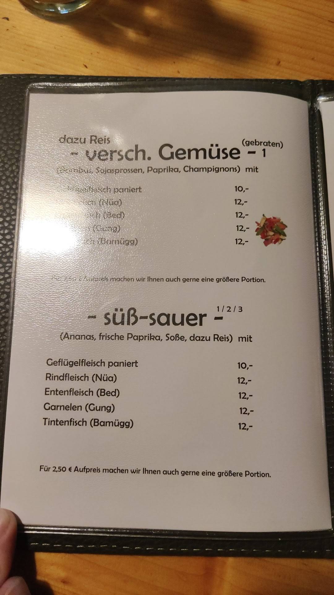 Speisekarte Von Thai Imbiss Sawasdee Restaurant Pforzheim