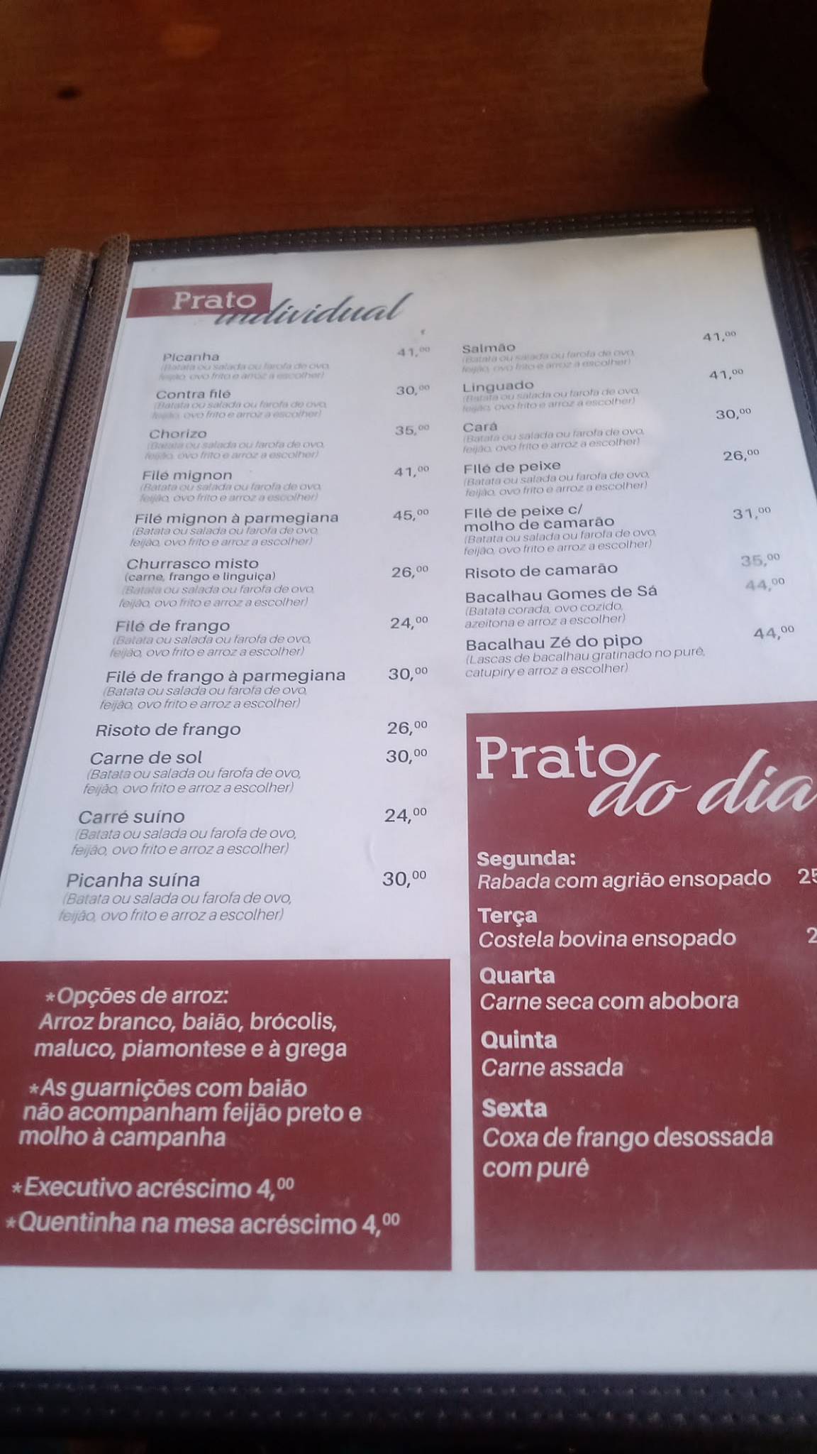 Menu em Bar e Choperia Esperança, Rio de Janeiro