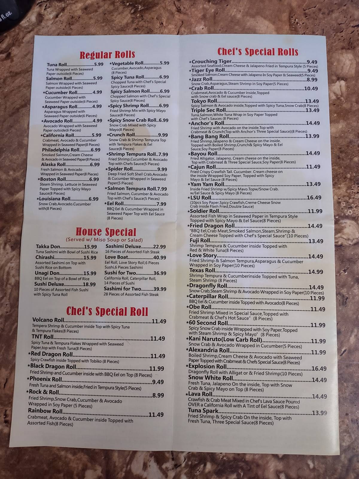 Menu at Red River Seafood & Steakhouse, Pineville, Monroe Hwy