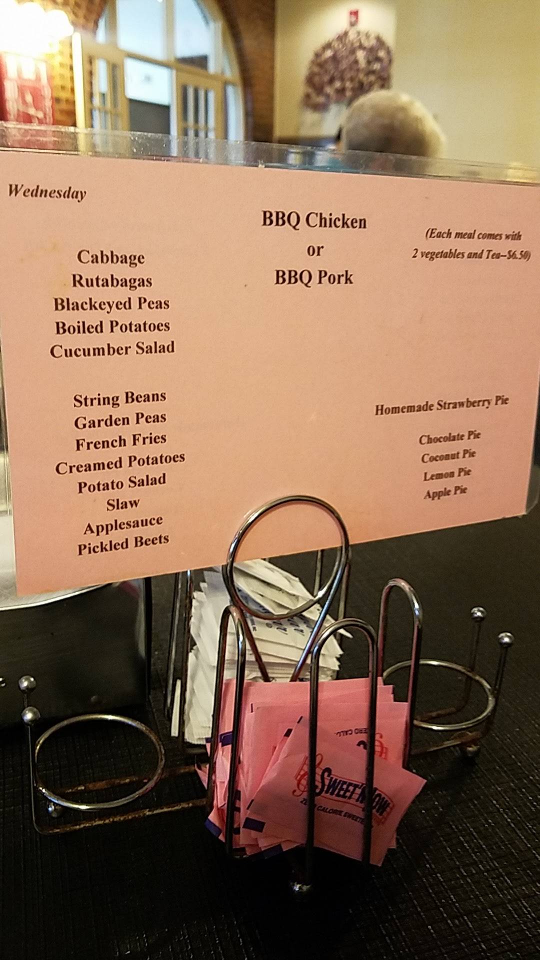 Menu at B & G Grill restaurant, Goldsboro