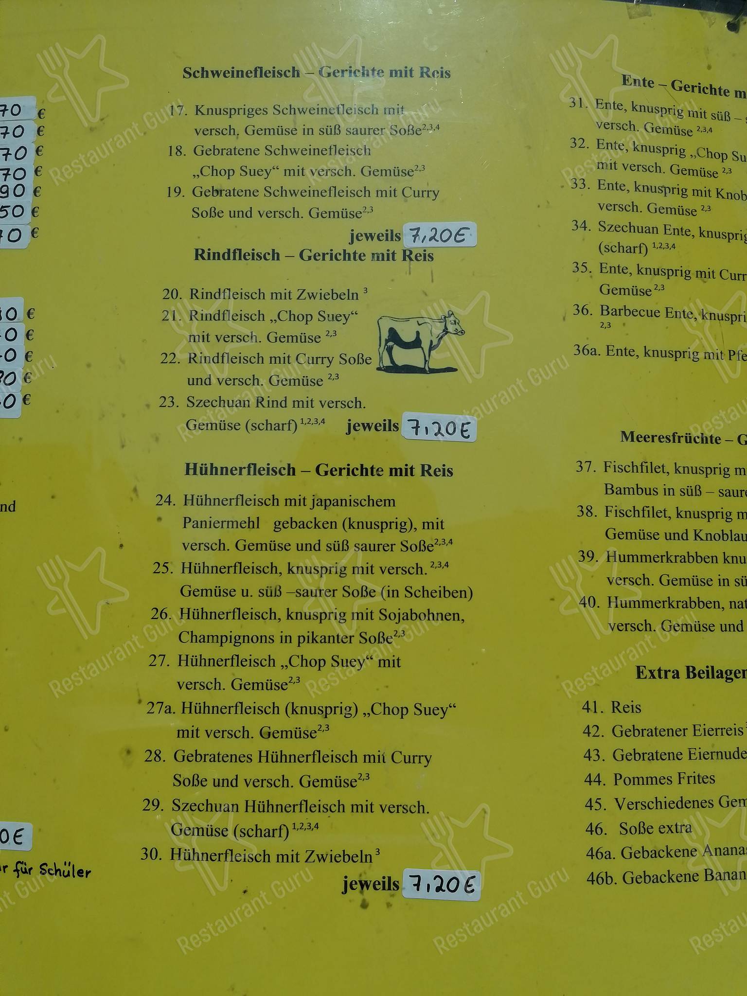 Speisekarte von China Imbiss Lotus restaurant, Bad Rappenau