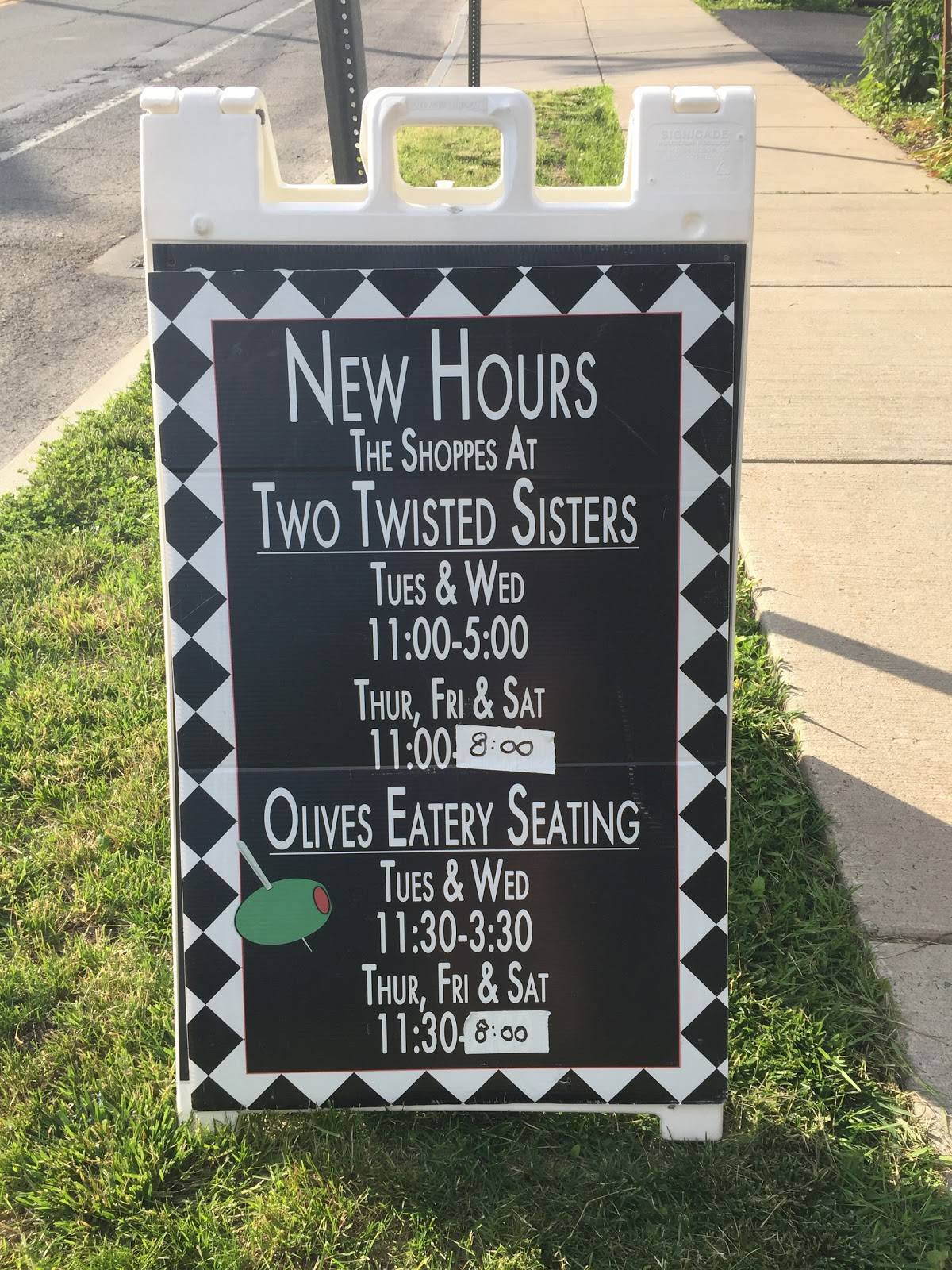 Menu at Olives Eatery and Two Twisted Sisters restaurant, Baldwinsville