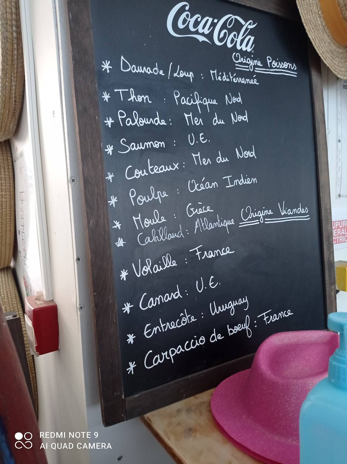 Menu au Bikinis Beach restaurant, La GrandeMotte