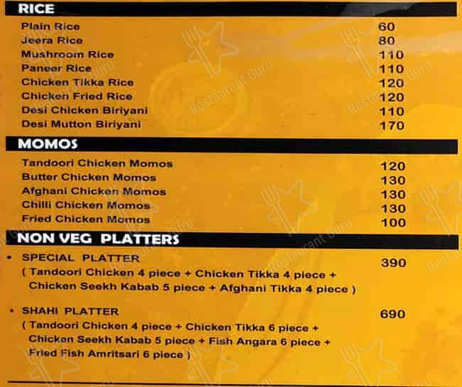 Menu at Shawarma King, Udaipur, Shop no.22
