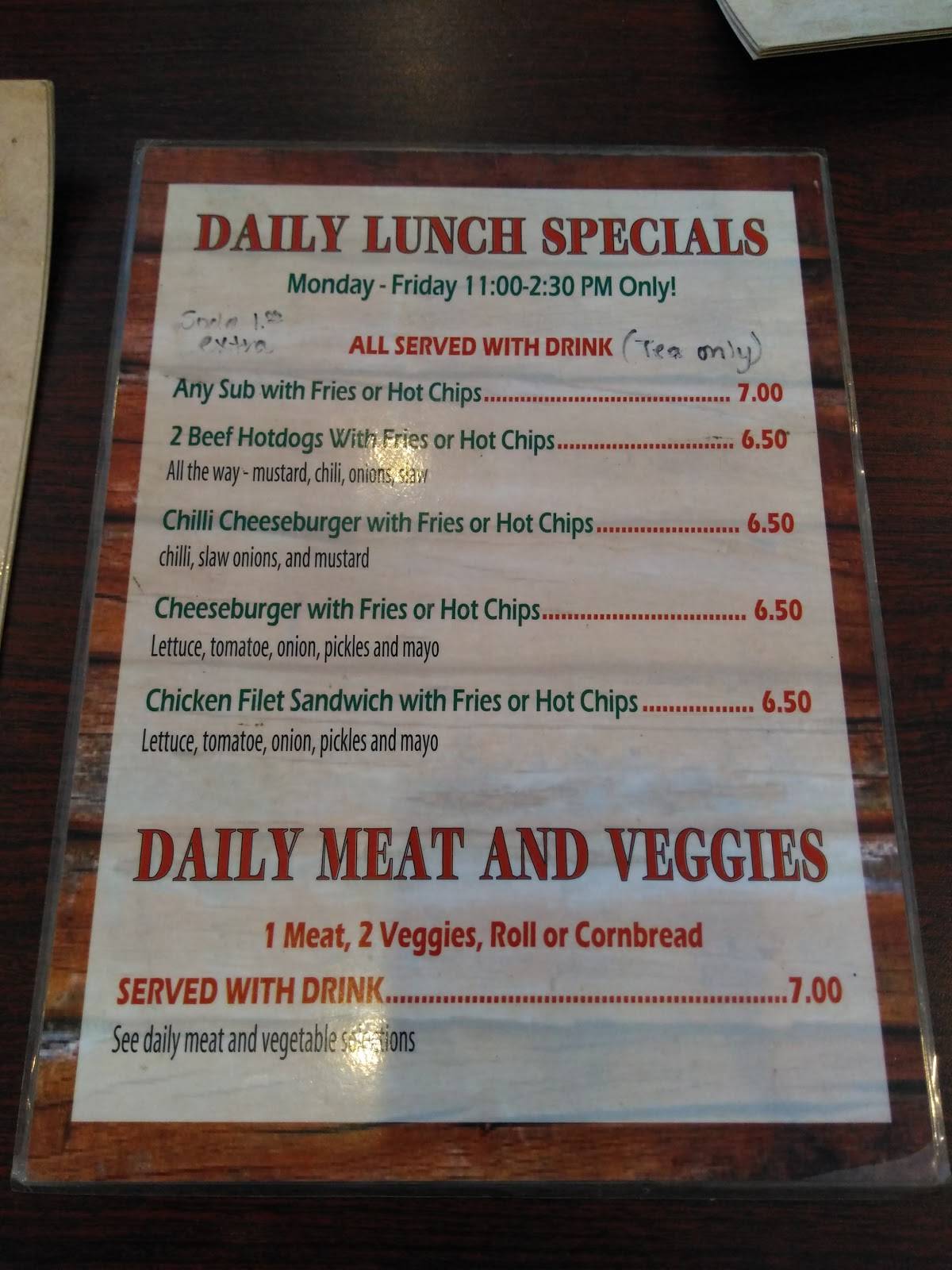 Menu at Silo's Family Restaurant, Asheboro