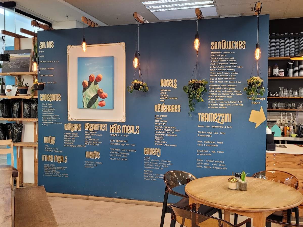 Menu at Thi Art Coffee restaurant, Vredendal