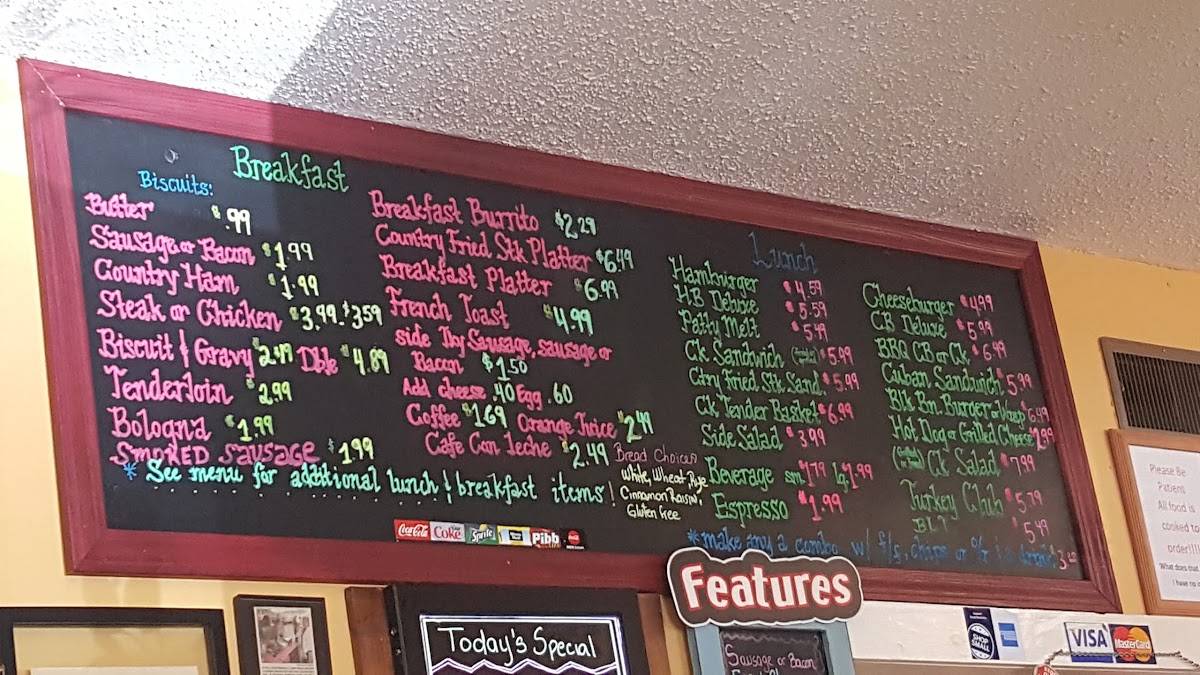 Menu at The Country Corner Kitchen restaurant, Ellijay, Old Hwy 5 S