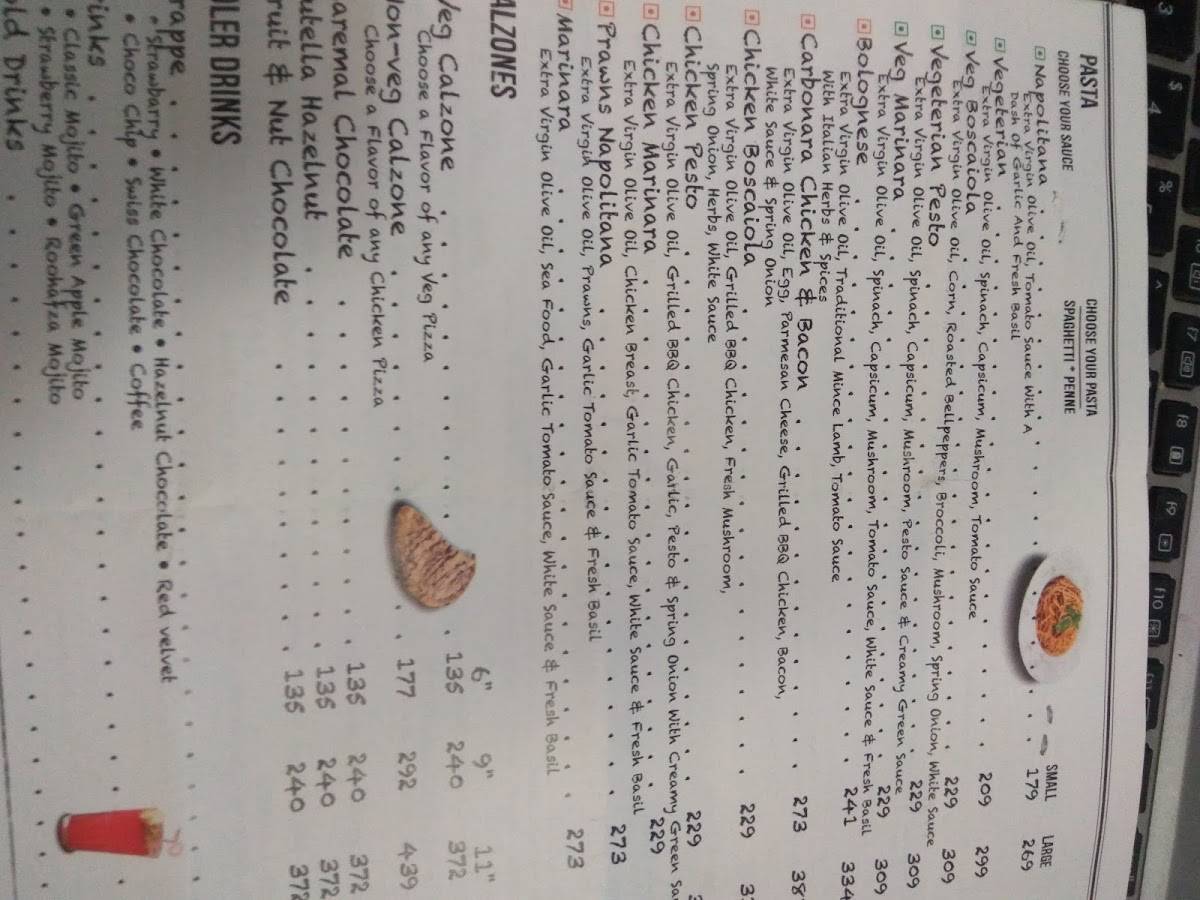 Menu at Tossin Pizza Galleria Market, Gurugram, SF114