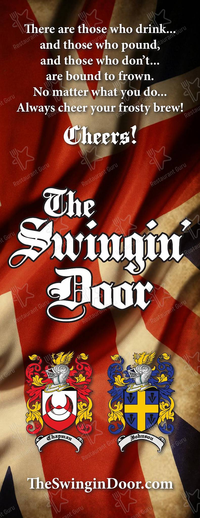 Menu at The Swingin' Door pub & bar, San Mateo
